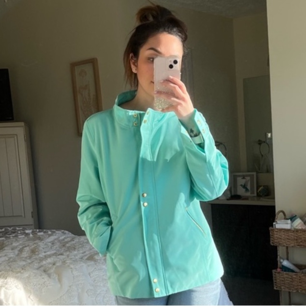 Crown & Ivy Teal Utility Jacket